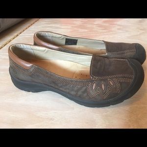 Keen loafers floral cut out leather